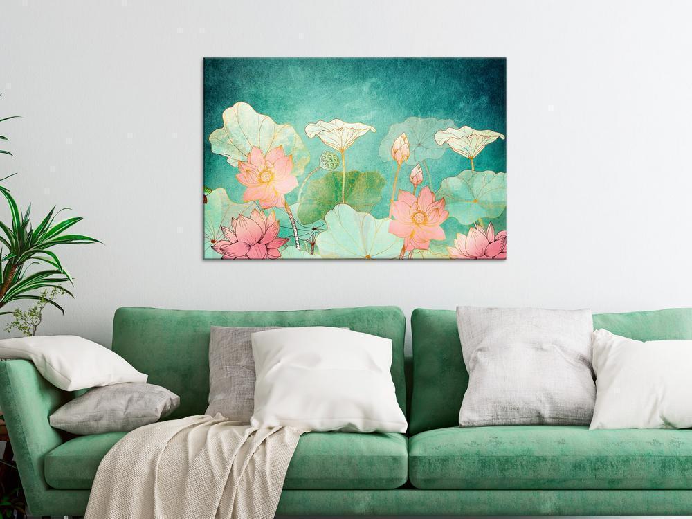 Canvas Print - Fairytale Flowers (1 Part) Wide-ArtfulPrivacy-Wall Art Collection