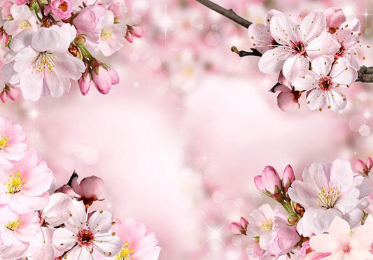 Wall Mural - Spring Cherry Blossom-Wall Murals-ArtfulPrivacy