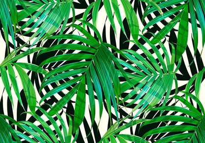 Wall Mural - Tropical Leaves-Wall Murals-ArtfulPrivacy