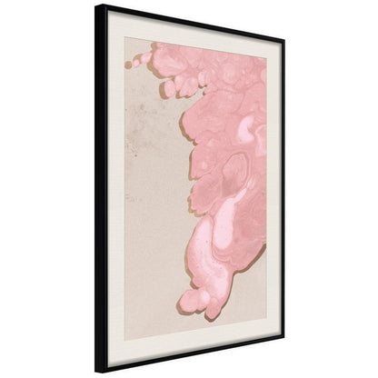 Abstract Poster Frame - Pink River-artwork for wall with acrylic glass protection