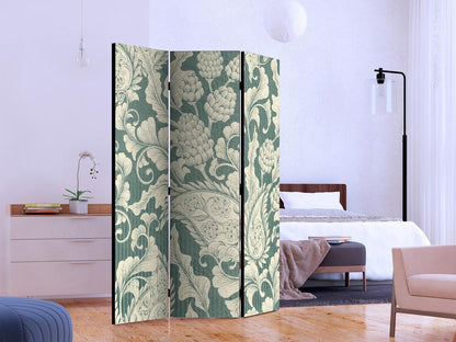 Decorative partition-Room Divider - Plaster Ornaments-Folding Screen Wall Panel by ArtfulPrivacy