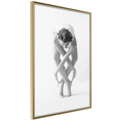 Wall Decor Portrait - Interlaced Body-artwork for wall with acrylic glass protection