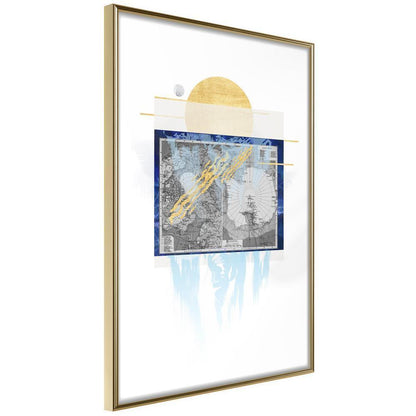 Winter Design Framed Artwork - The Coldest Continent-artwork for wall with acrylic glass protection