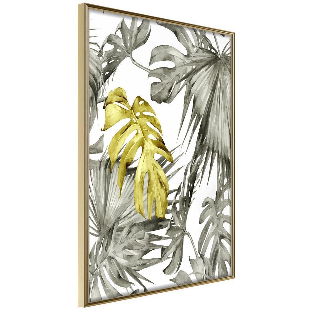 Botanical Wall Art - Extraordinary Leaf-artwork for wall with acrylic glass protection