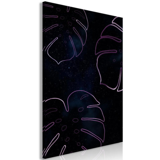 Canvas Print - Galactic Monstera (1 Part) Vertical