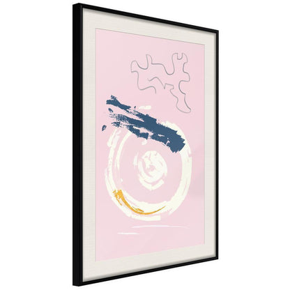 Abstract Poster Frame - In the Crosshairs-artwork for wall with acrylic glass protection