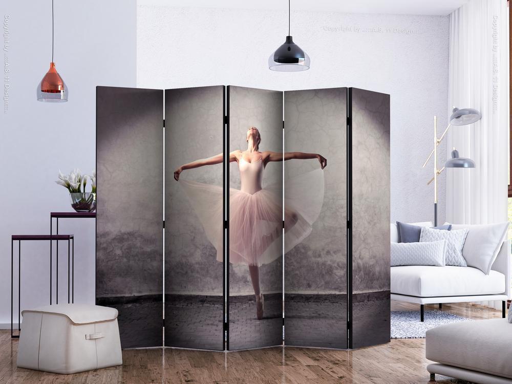 Decorative partition-Room Divider - Classical dance - poetry without words II-Folding Screen Wall Panel by ArtfulPrivacy