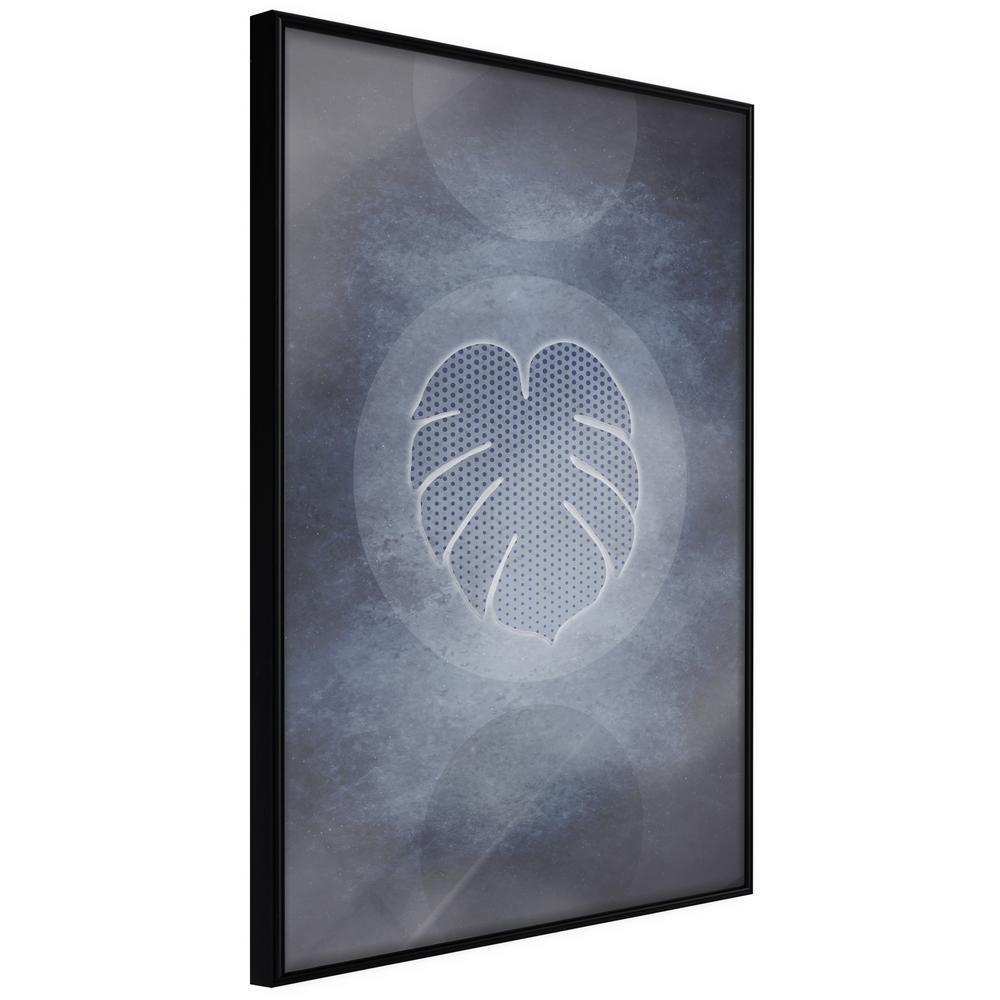 Botanical Wall Art - Leaf in the Center-artwork for wall with acrylic glass protection