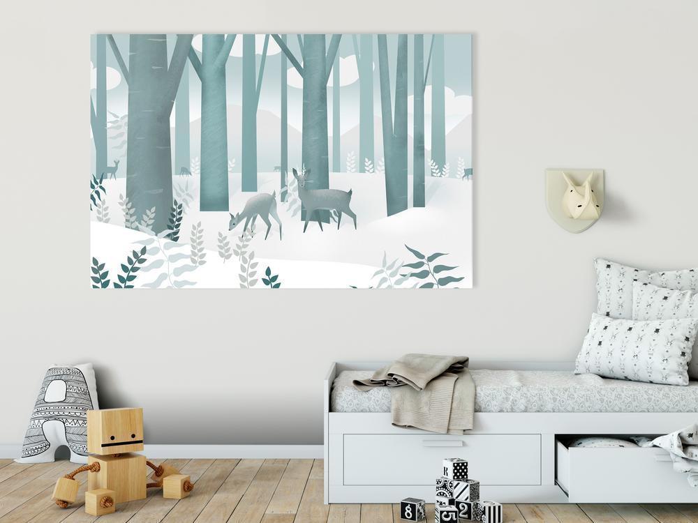 Canvas Print - Fairy-Tale Forest (1 Part) Vertical - First Variant-ArtfulPrivacy-Wall Art Collection