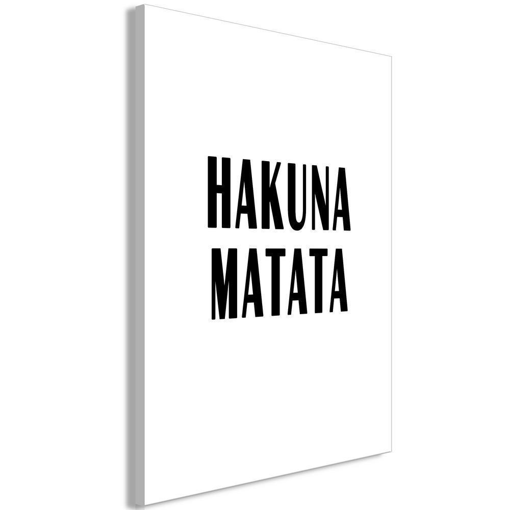 Canvas Print - Hakuna Matata (1 Part) Vertical-ArtfulPrivacy-Wall Art Collection