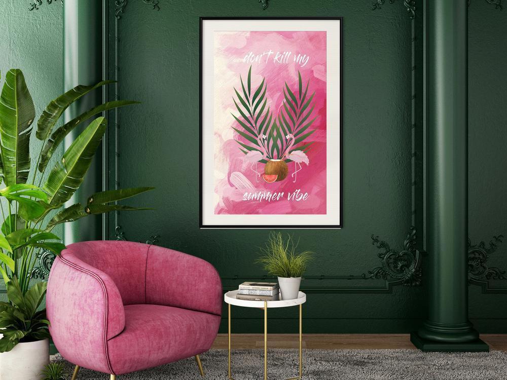 Botanical Wall Art - Back to the Summer-artwork for wall with acrylic glass protection