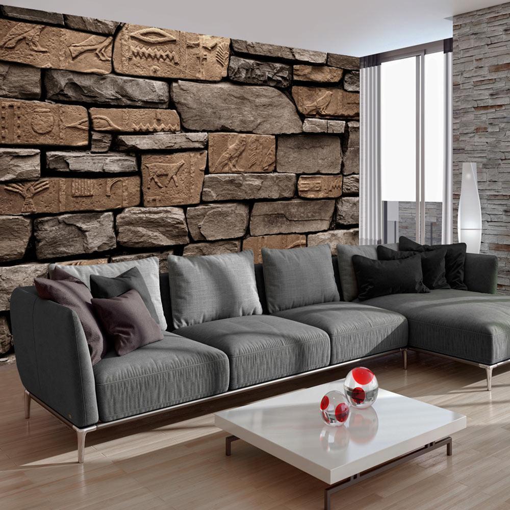 Wall Mural - Egyptian Stone-Wall Murals-ArtfulPrivacy