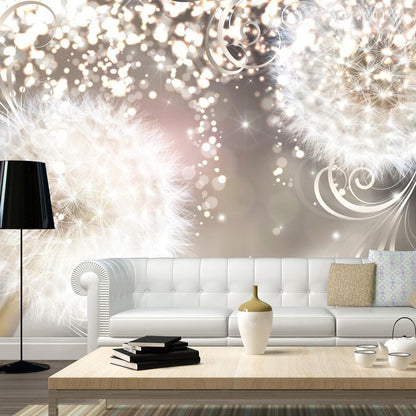 Wall Mural - Spellbound dandelions-Wall Murals-ArtfulPrivacy