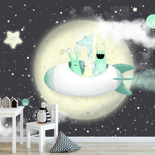 Wall Mural - Space Adventure - First Variant-Wall Murals-ArtfulPrivacy