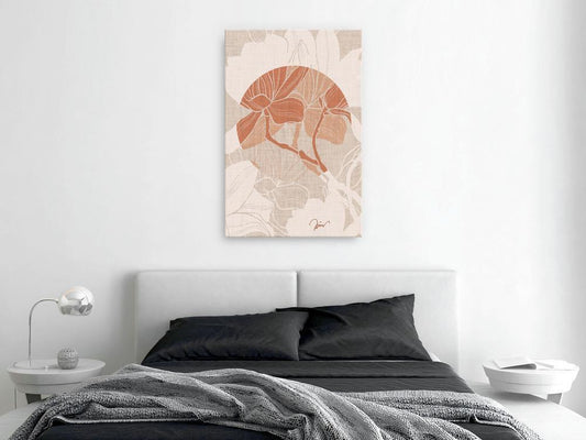 Canvas Print - Stylish Magnolia (1 Part) Vertical-ArtfulPrivacy-Wall Art Collection