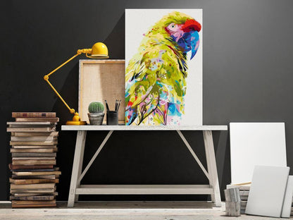 Start learning Painting - Paint By Numbers Kit - Tropical Parrot - new hobby