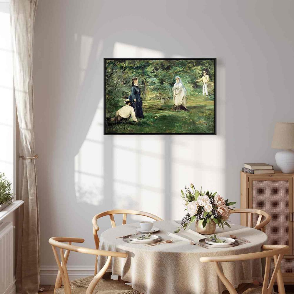 Canvas Print - La Partie de croquet à Paris (Edouard Manet)