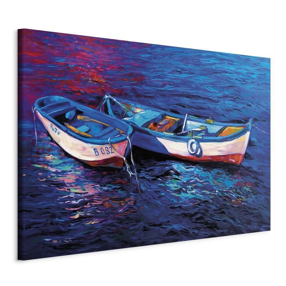 Canvas Print - Abandoned Boats-ArtfulPrivacy-Wall Art Collection