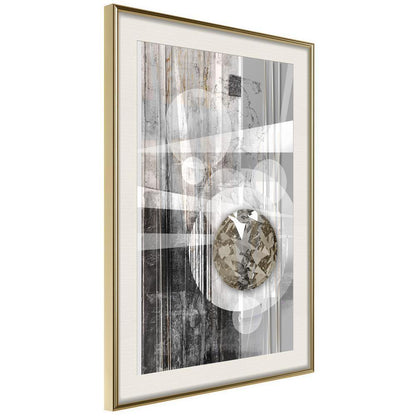 Abstract Poster Frame - Hidden Diamond-artwork for wall with acrylic glass protection