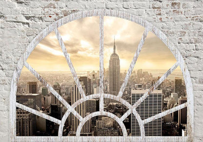 Wall Mural - NY - City in the morning-Wall Murals-ArtfulPrivacy