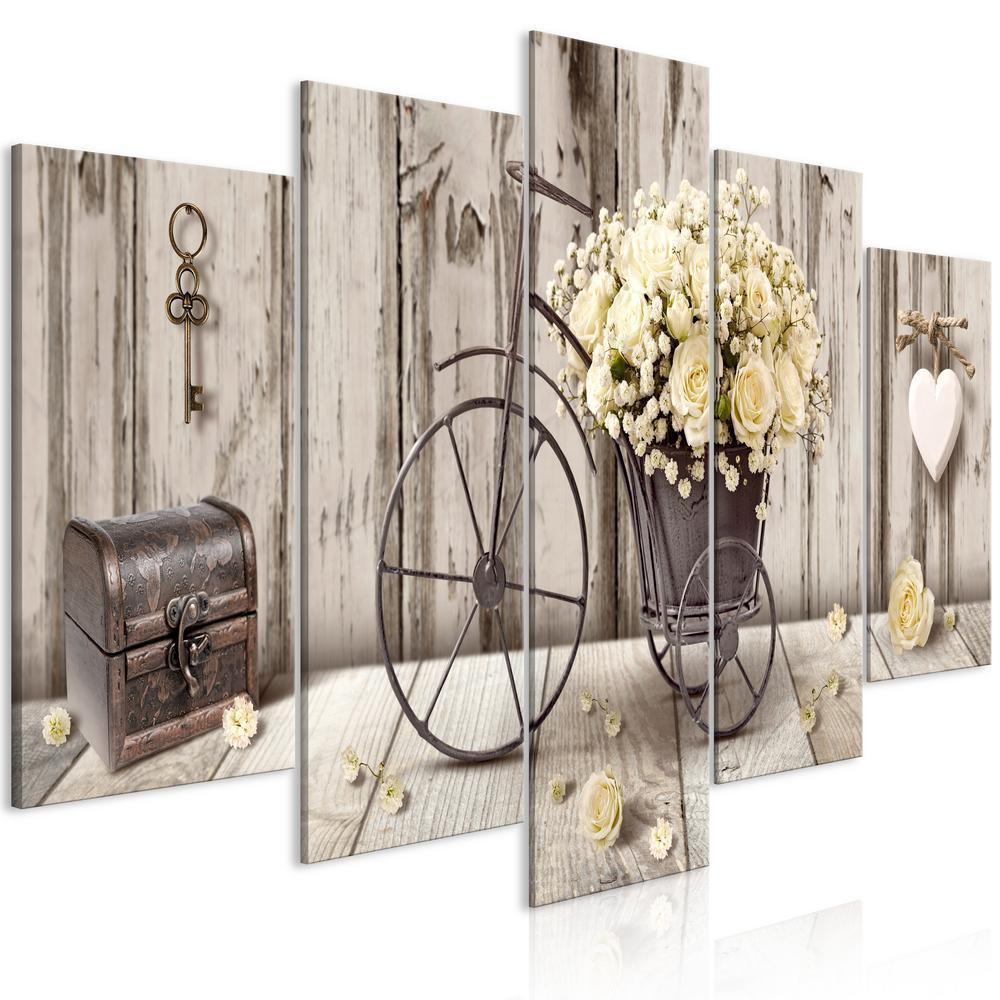 Canvas Print - Secret Bouquet (5 Parts) Wide-ArtfulPrivacy-Wall Art Collection