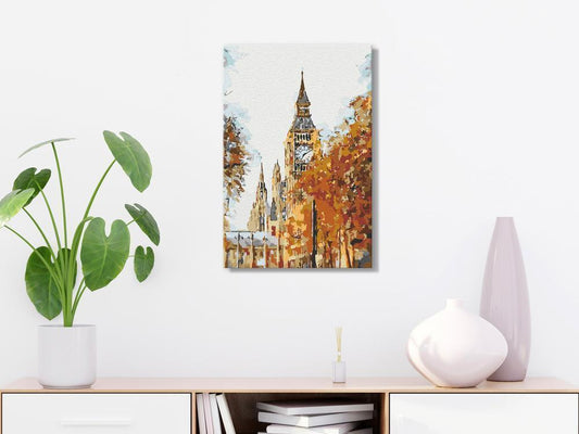 Start learning Painting - Paint By Numbers Kit - Autumn in London - new hobby