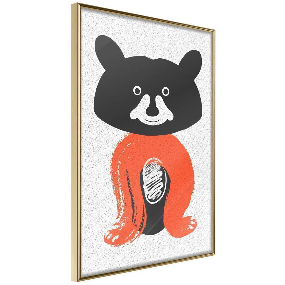 Nursery Room Wall Frame - Little Bear-artwork for wall with acrylic glass protection