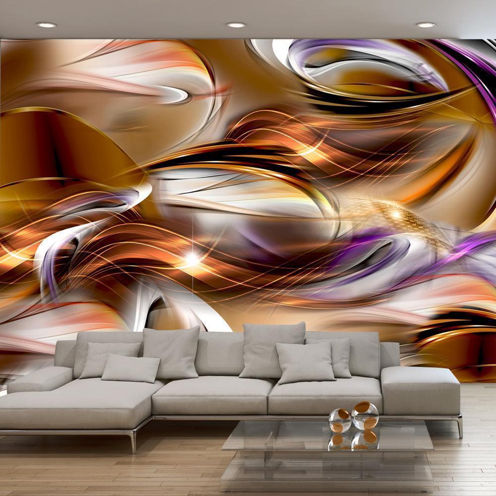 Wall Mural - Amber sea-Wall Murals-ArtfulPrivacy