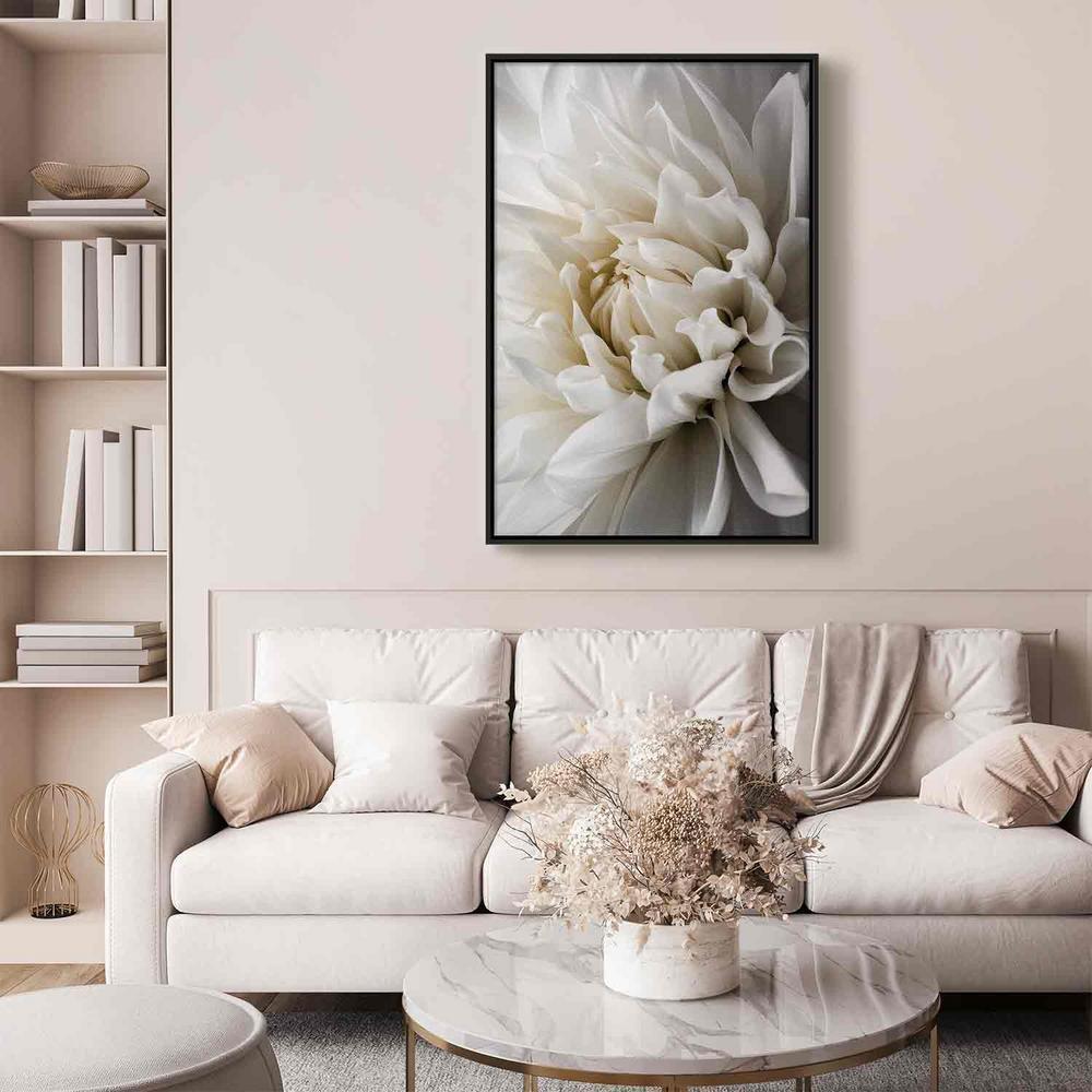 Canvas Print - White Dahlia