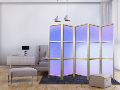 Japanese Room Divider - Heather Mist - Delicate Gradient Composed of Various Shades of Violet