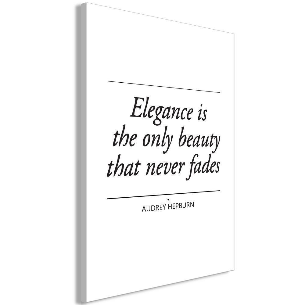 Canvas Print - Hepburn Quote (1 Part) Vertical-ArtfulPrivacy-Wall Art Collection