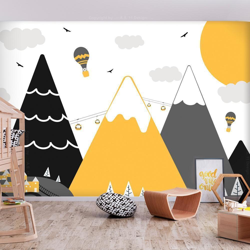 Wall Mural - Adventure in the Mountains-Wall Murals-ArtfulPrivacy