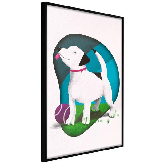 Nursery Room Wall Frame - Dog's Dream-artwork for wall with acrylic glass protection