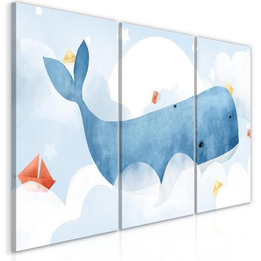 Canvas Print - Dream Of Whales (3 Parts)-ArtfulPrivacy-Wall Art Collection