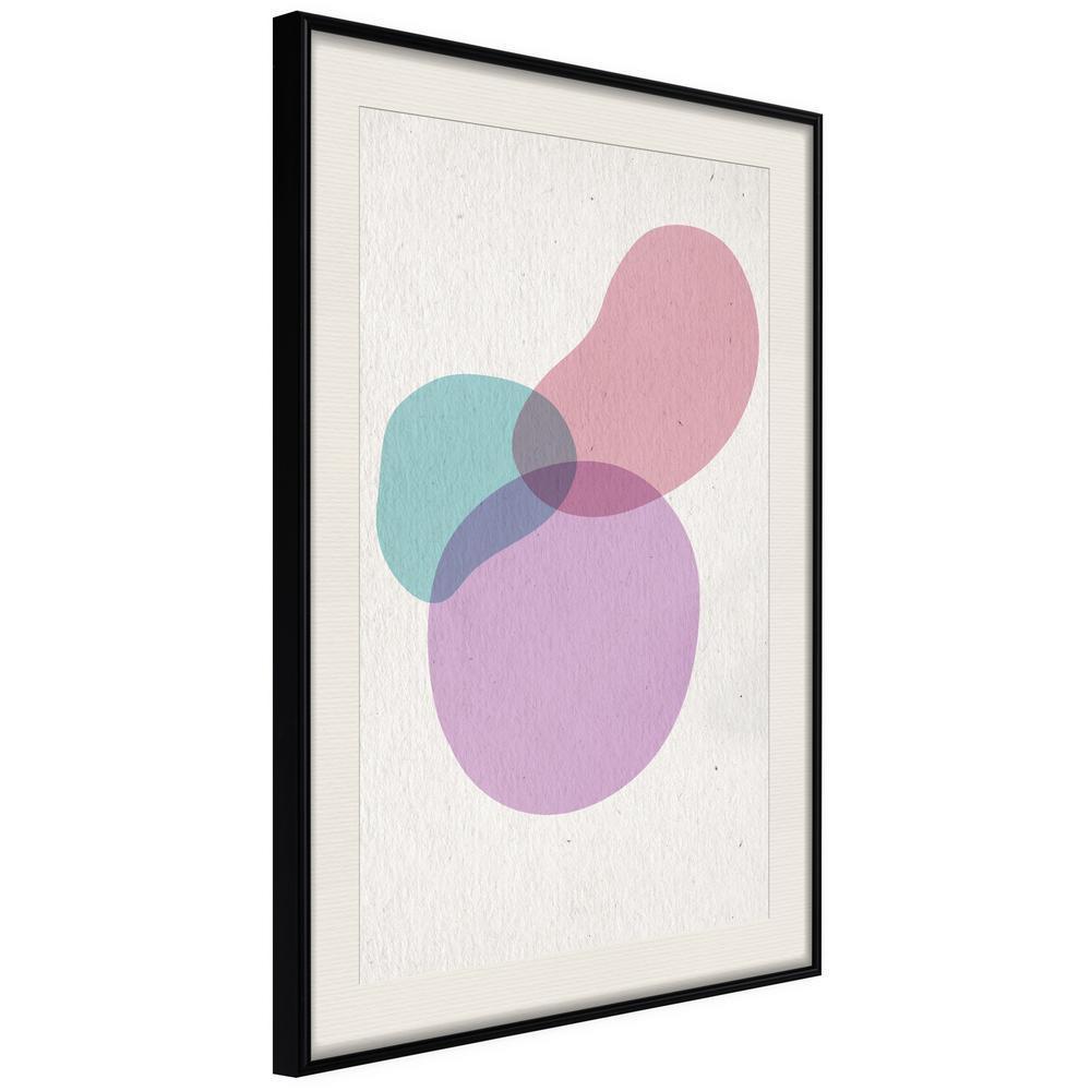 Abstract Poster Frame - Pastel Sets I-artwork for wall with acrylic glass protection