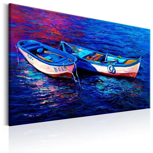 Canvas Print - Abandoned Boats-ArtfulPrivacy-Wall Art Collection