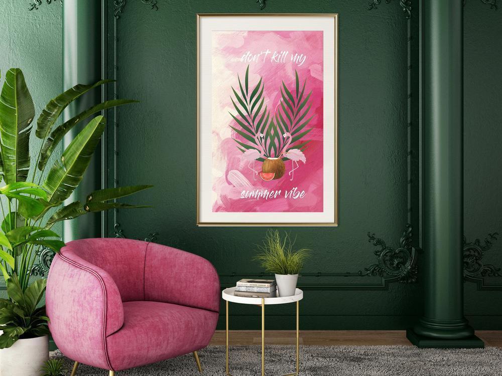 Botanical Wall Art - Back to the Summer-artwork for wall with acrylic glass protection