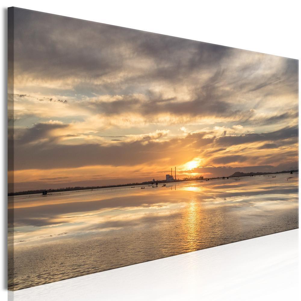 Canvas Print - Cloudy Evening (1 Part) Narrow-ArtfulPrivacy-Wall Art Collection