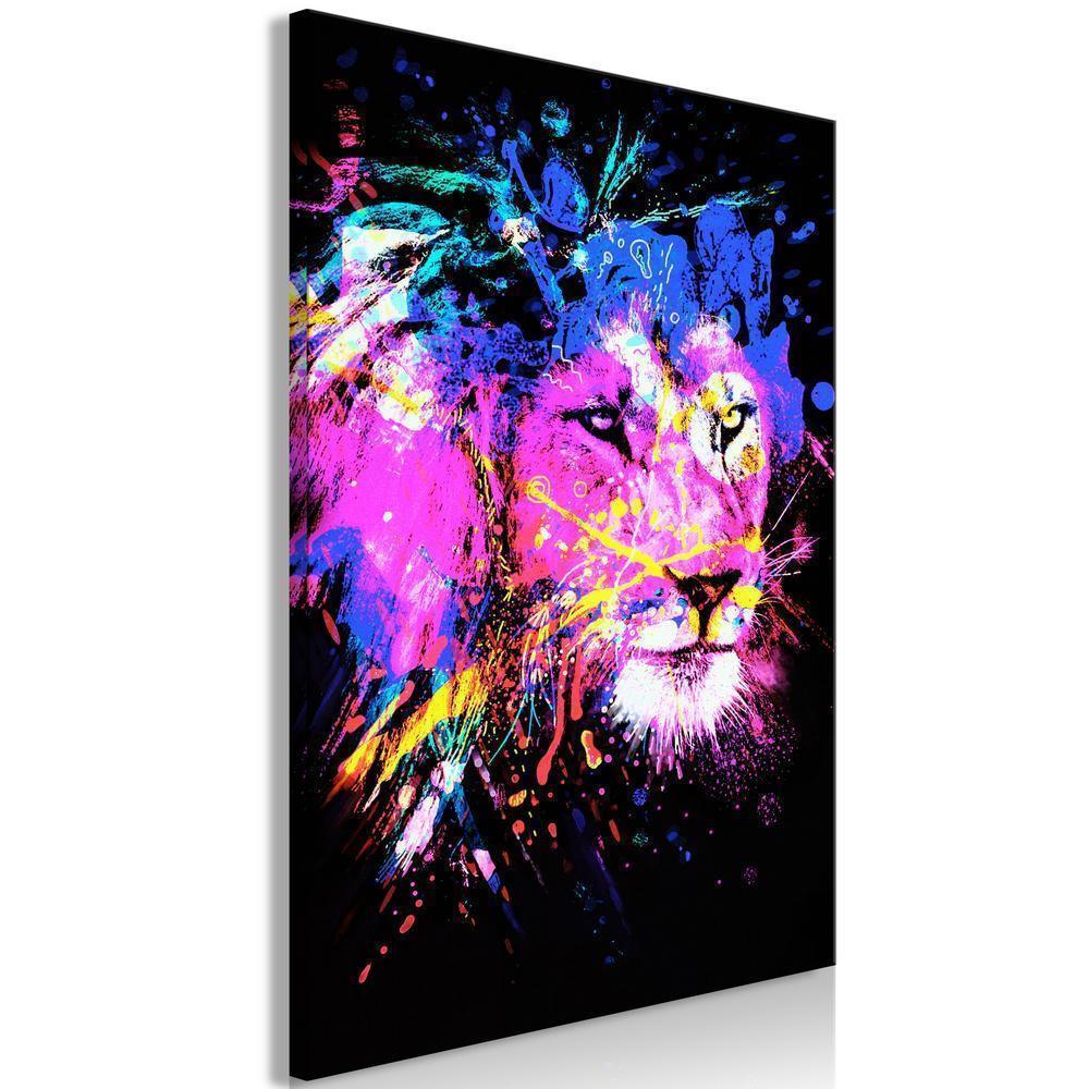 Canvas Print - Rainbow Mane (1 Part) Vertical-ArtfulPrivacy-Wall Art Collection