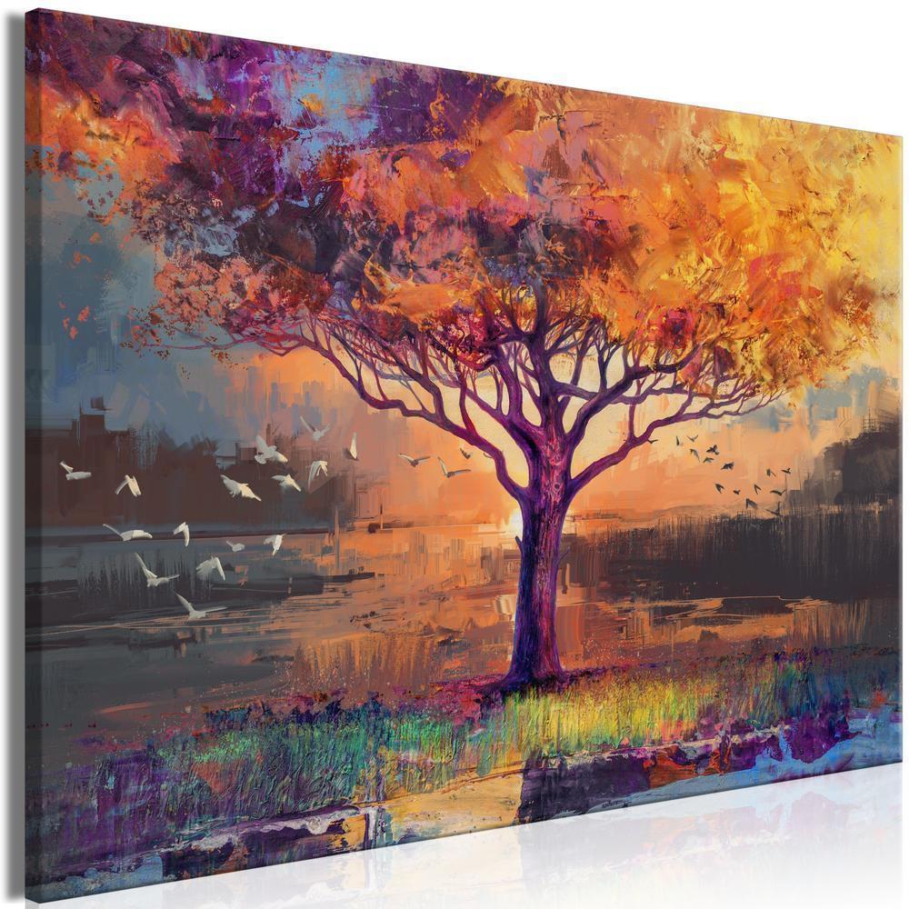 Canvas Print - Autumn Sketches (1 Part) Wide-ArtfulPrivacy-Wall Art Collection