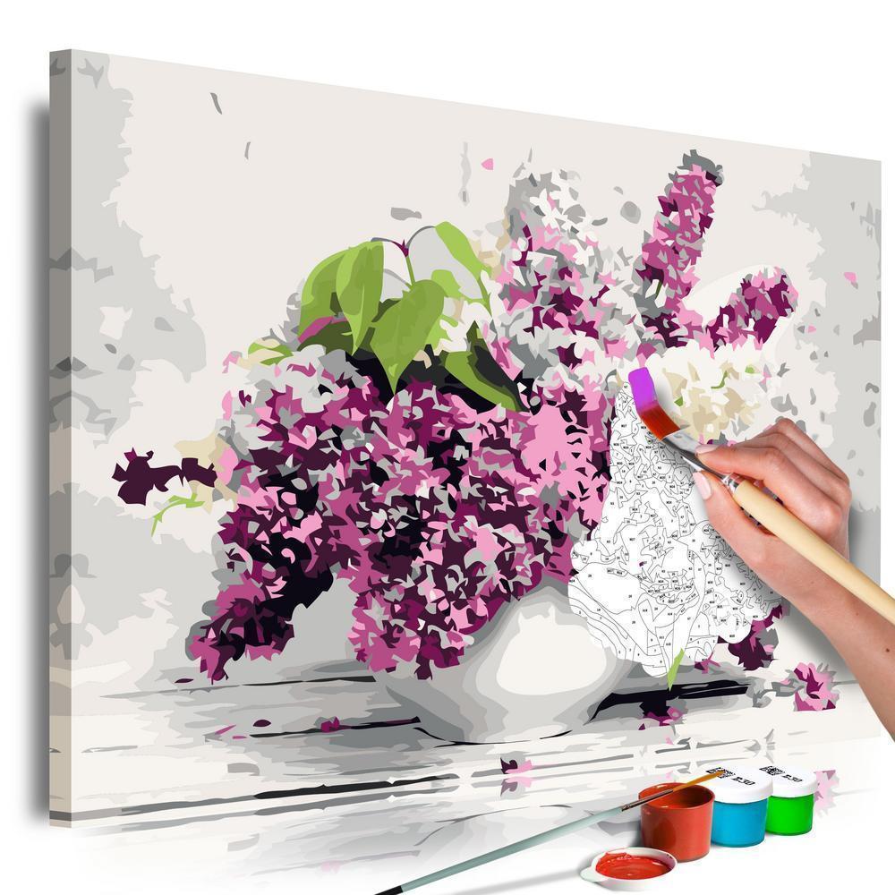 Start learning Painting - Paint By Numbers Kit - Vase and Flowers - new hobby