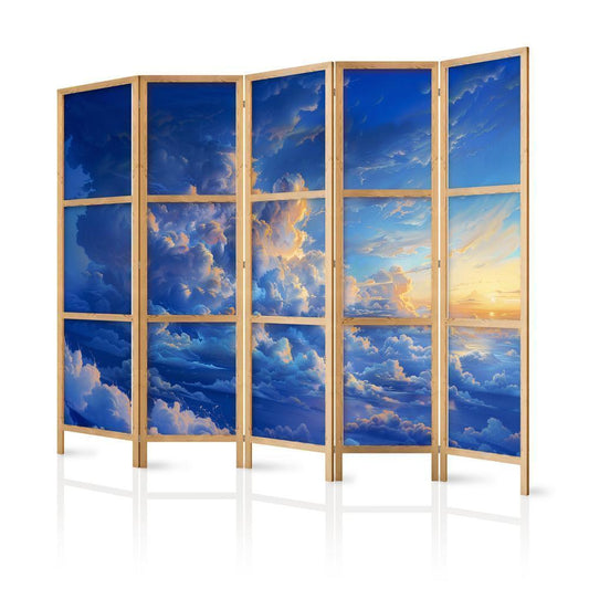 Japanese Room Divider - When the Sky Becomes a Canvas: Artistic Creation of Nature in the Clouds