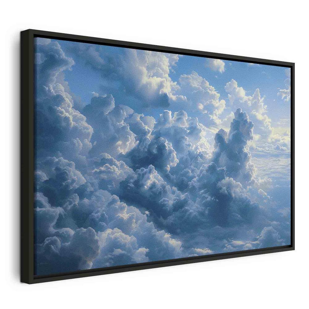 Canvas Print - Ocean in the Air: Waving Clouds Reflecting Morning Light