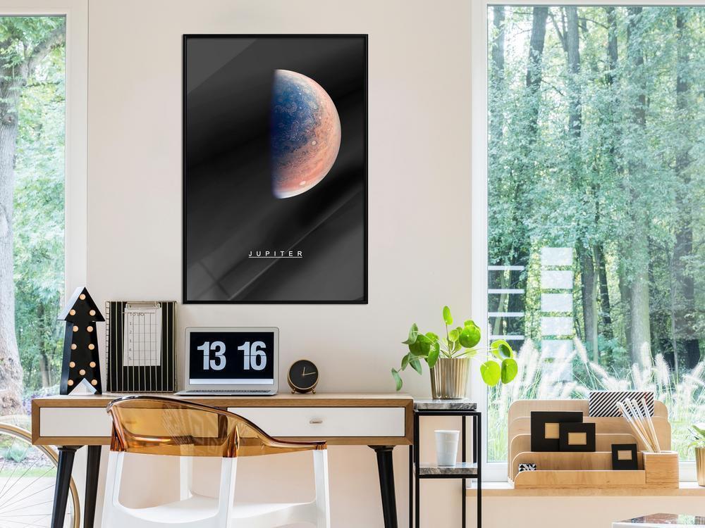 Framed Art - The Solar System: Jupiter-artwork for wall with acrylic glass protection