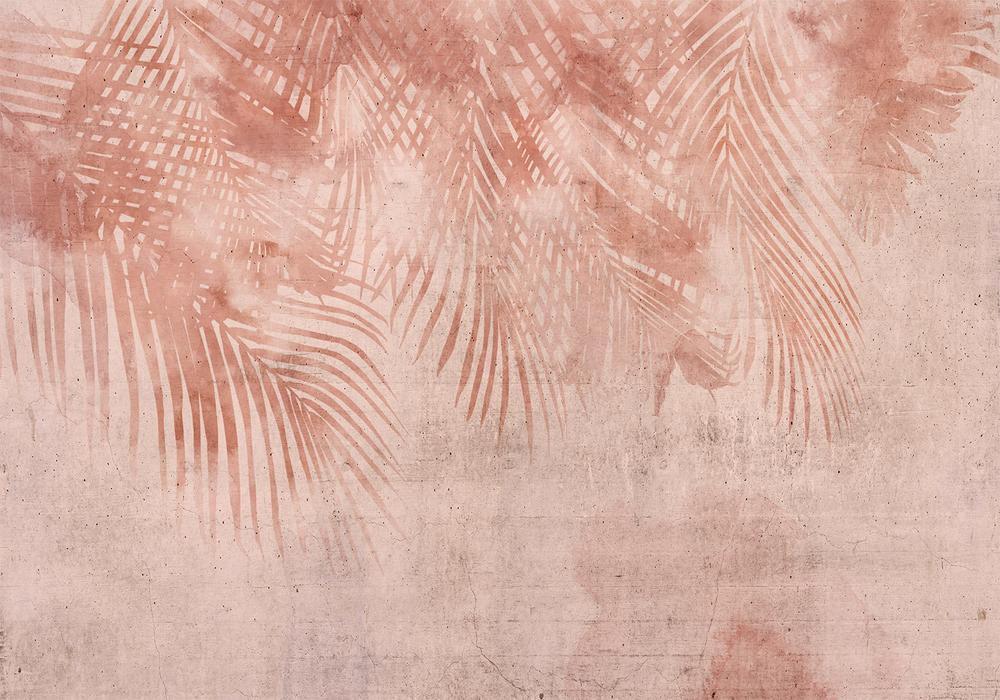 Wall Mural - Pink Palm Trees-Wall Murals-ArtfulPrivacy