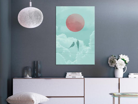 Canvas Print - Pastel Sunset (1 Part) Vertical-ArtfulPrivacy-Wall Art Collection