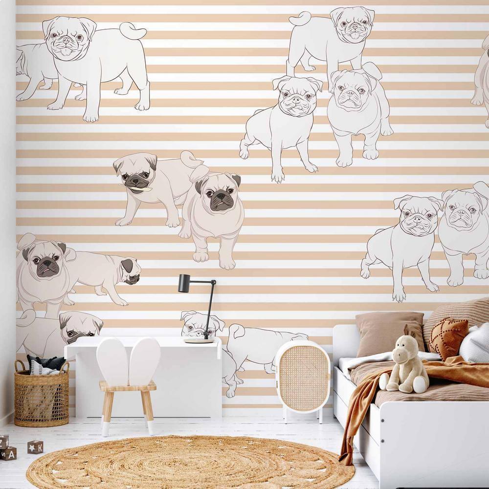 Wall Mural - Playful Dogs