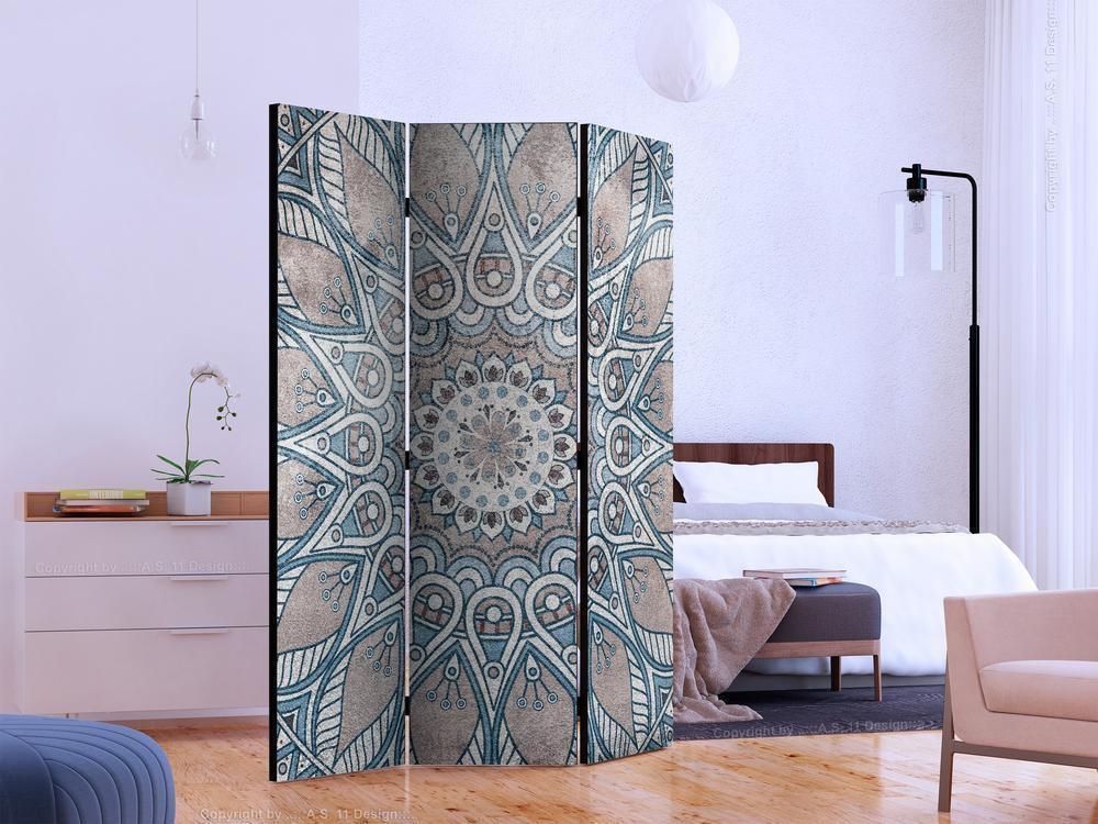 Decorative partition-Room Divider - Mandala-Folding Screen Wall Panel by ArtfulPrivacy