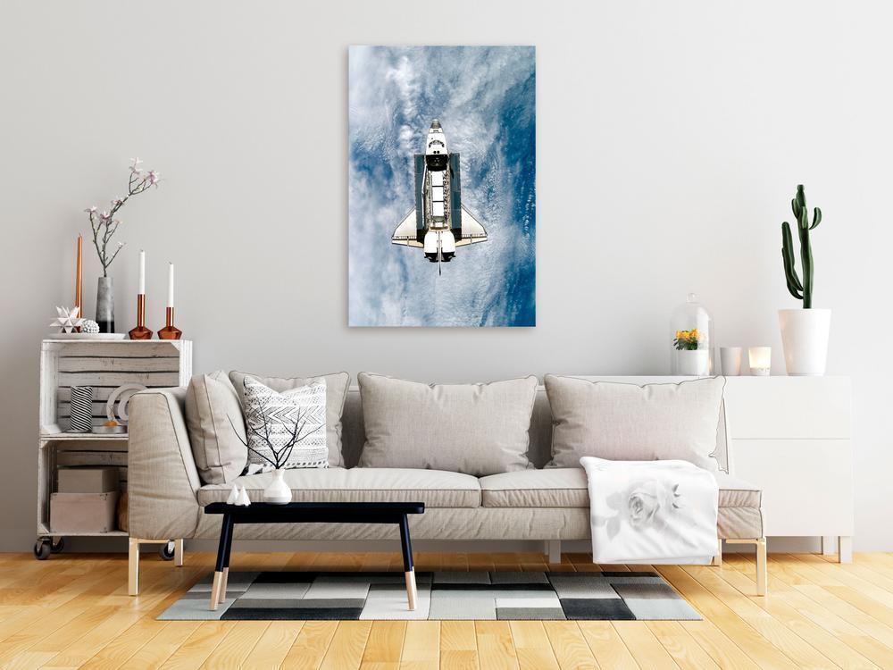 Canvas Print - Space Shuttle (1 Part) Vertical-ArtfulPrivacy-Wall Art Collection