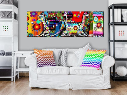 Canvas Print - Colourful Savannah-ArtfulPrivacy-Wall Art Collection